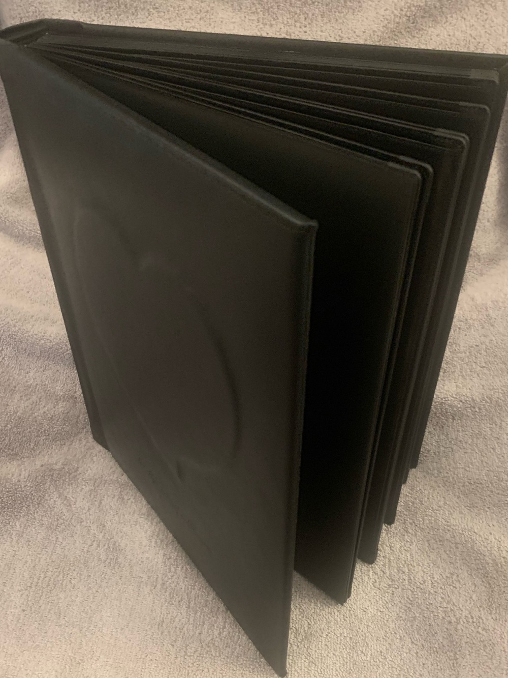 BLACK Leather Album for 20 Vertical 8”x10” Portraits